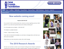 Tablet Screenshot of childgrowthfoundation.org